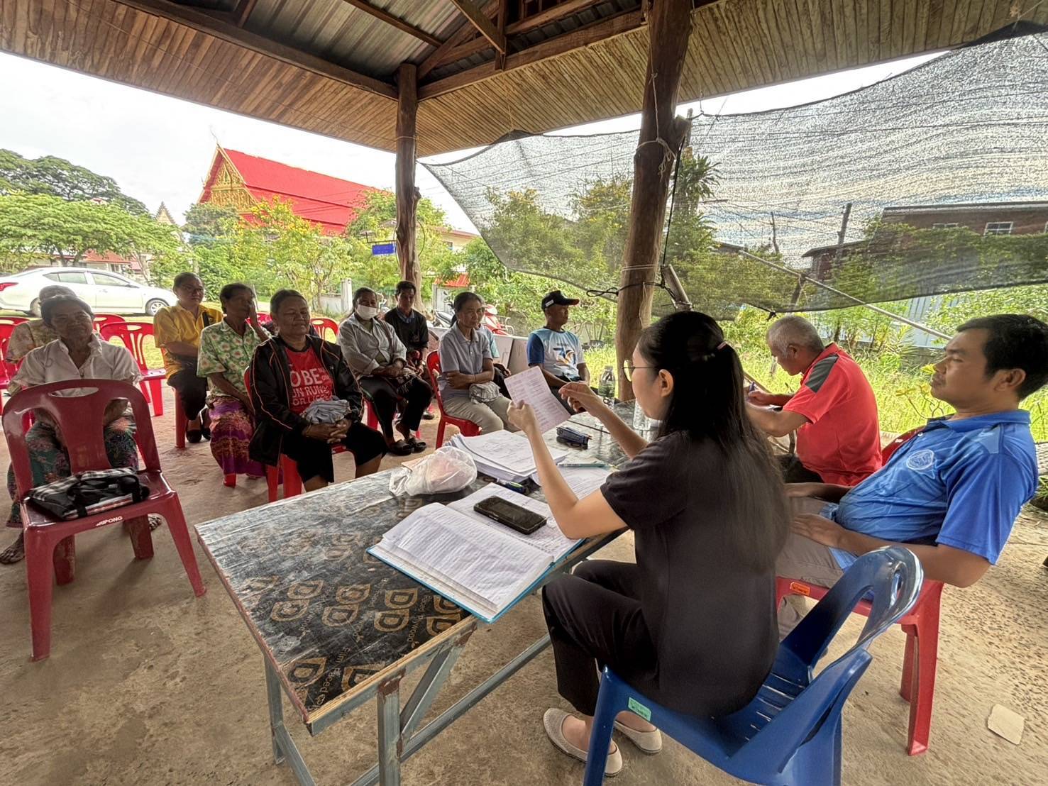 🪘พช.วาปีปทุม จังหวัดมหาสารคาม: ลงพื้นที่พิจารณาเงินยืมโครงการแก้ไขปัญหาความยากจน (กข.คจ.) 🪘