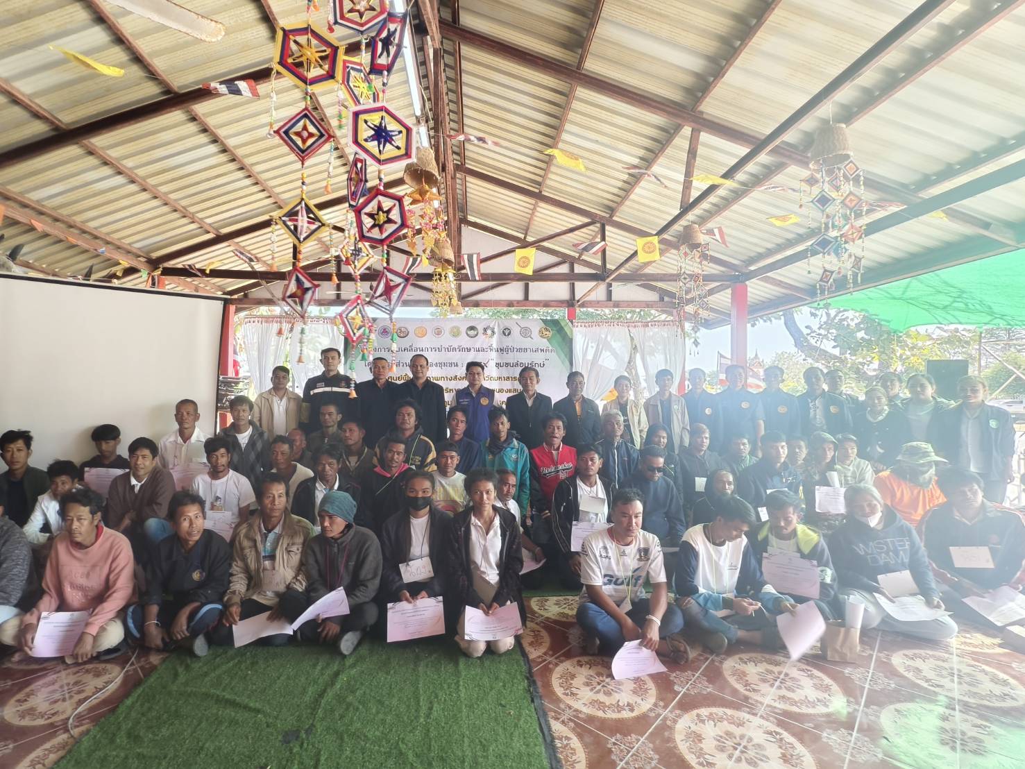 🪘 พช.วาปีปทุม จังหวัดมหาสารคาม : ร่วมโครงการรณรงค์ป้องกันและแก้ไขปัญหายาเสพติดในเขตพื้นที่ตำบลหนองแสนและโครงการขับเคลื่อนบำบัดรักษาและฟื้นฟูผู้ป่วยยาเสพติดโดยการมีส่วนร่วมของชุมชน : CBTx "ชุมชนล้อมรักษ์" กิจกรรมบำบัดเข้มข้น ครั้งที่ 4🪘