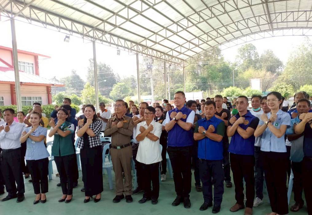 🪘 พช.วาปีปทุม จังหวัดมหาสารคาม : ร่วมพิธีเปิดโครงการขับเคลื่อนการบำบัดรักษาและฟื้นฟูผู้ป่วยยาเสพติดโดยการมีส่วนร่วมของชุมชน :  CBTx "ชุมชนล้อมรักษ์" กิจกรรมบำบัดเข้มข้นครั้งที่ 1🪘