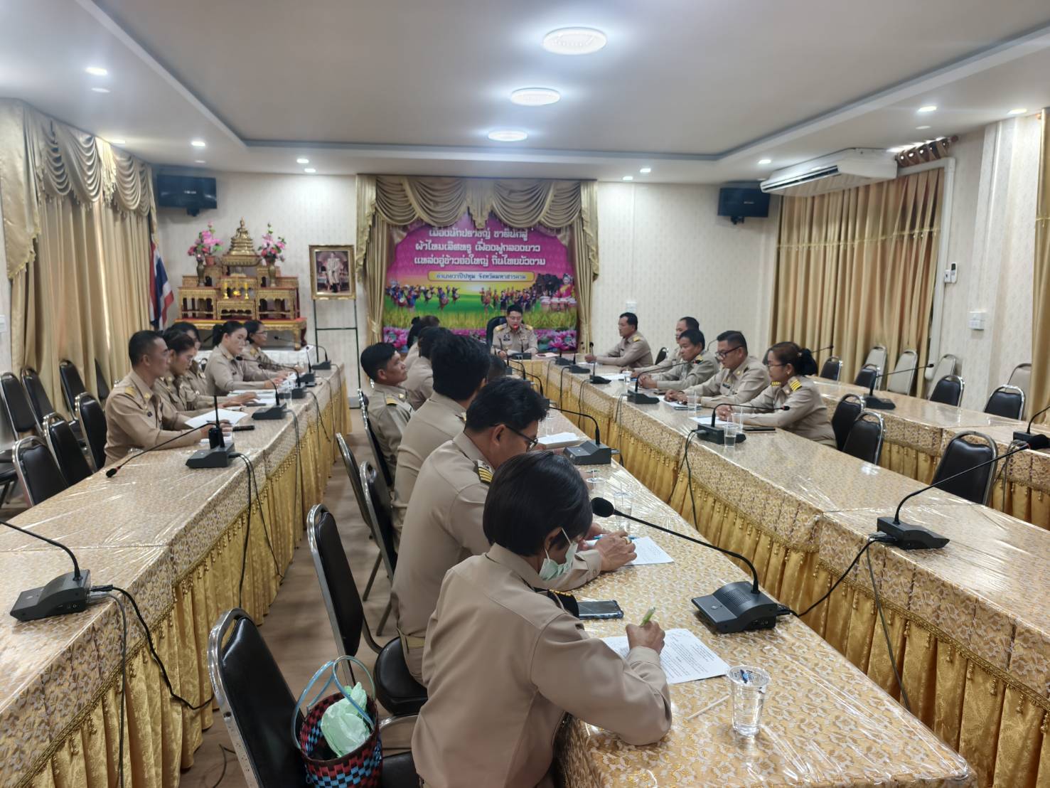 🪘พช.วาปีปทุม จังหวัดมหาสารคาม : ร่วมประชุมคัดเลือกกำนันตำบลนาข่า 🪘
